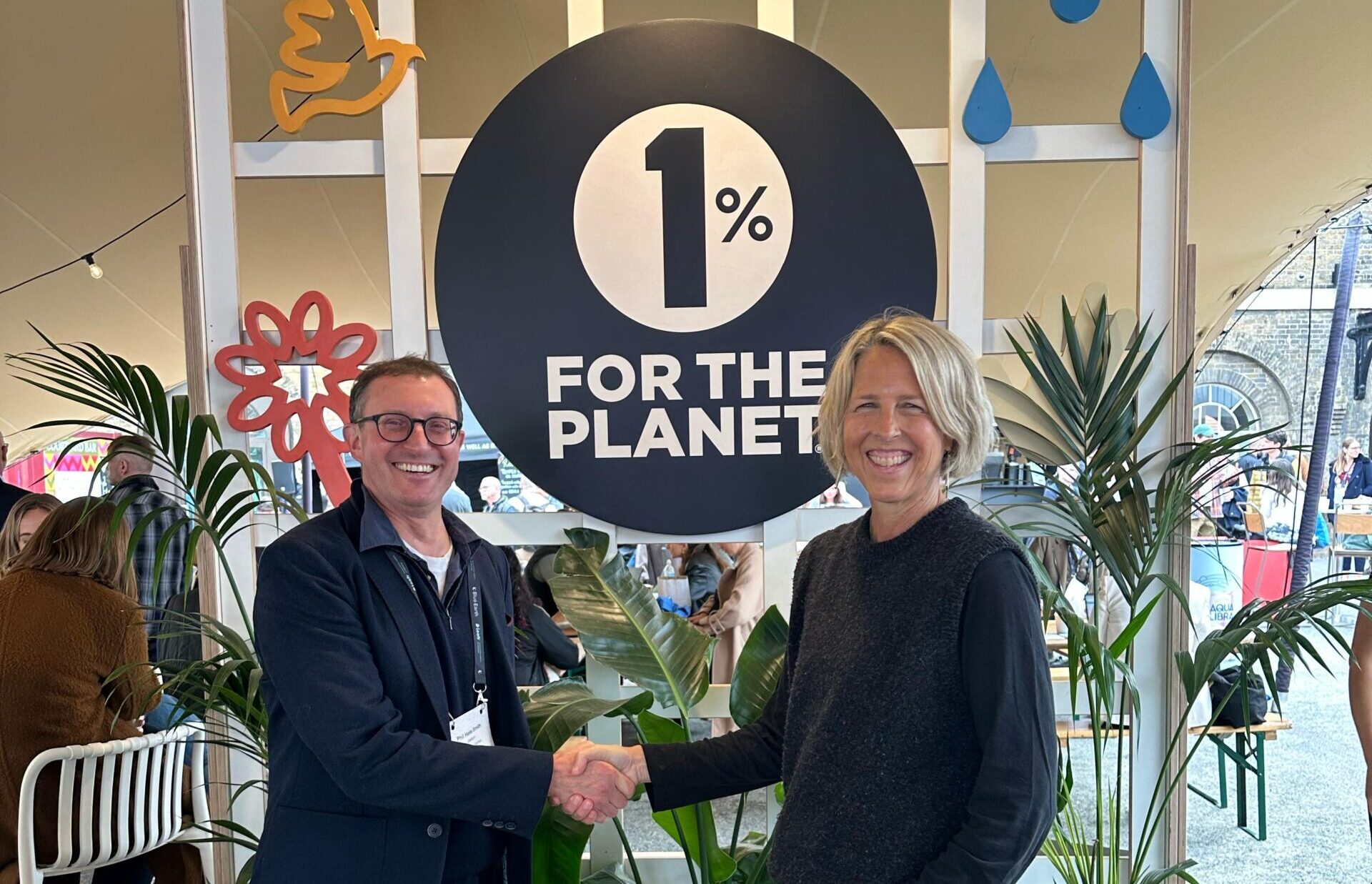 Phil Hails-Smith of Joelson and Kate WIlliams of 15 for the Planet
